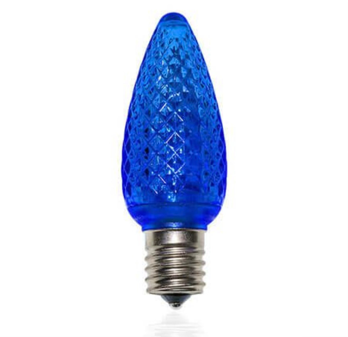 BLUE - C9 LED BULBS - BAG OF 25- FACETED