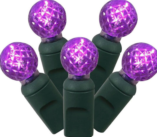 PURPLE G12 LED 70 BULB STRANDS - 4" SPACING