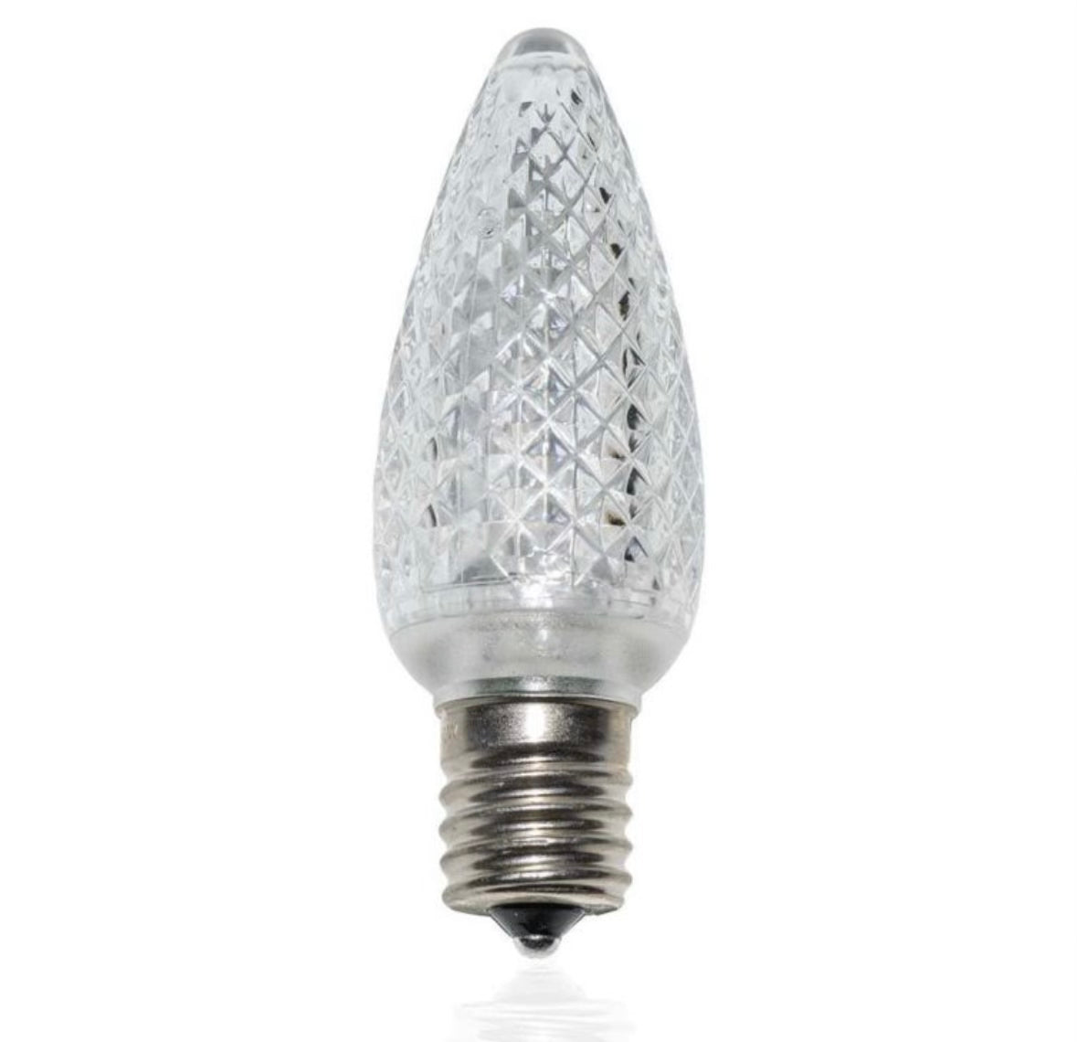 COOL WHITE - C9 LED BULBS - BAG OF 25- FACETED