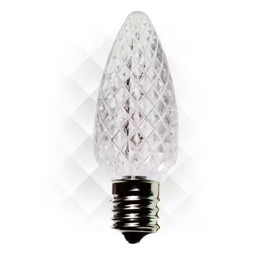 COOL WHITE - C9 LED BULBS - BAG OF 25- FACETED