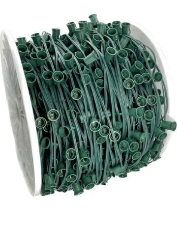 C9 Christmas Light Socket Wire – 12" Spacing, SPT-1